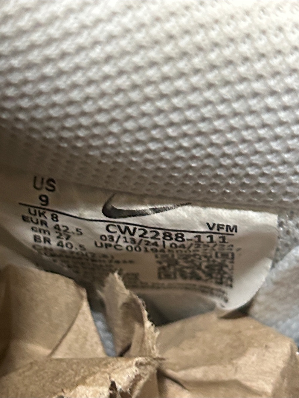 Nike Air Force 1 Low ‘07 Triple White CW2288-111 - Picture 6 of 7